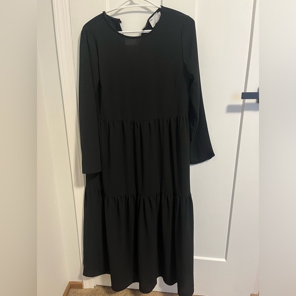 ASOS midi black dress. Size 6 - Picture 1 of 3